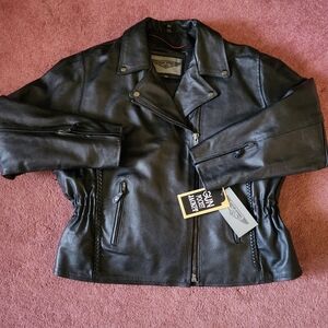 Women's Black Leather Jacket